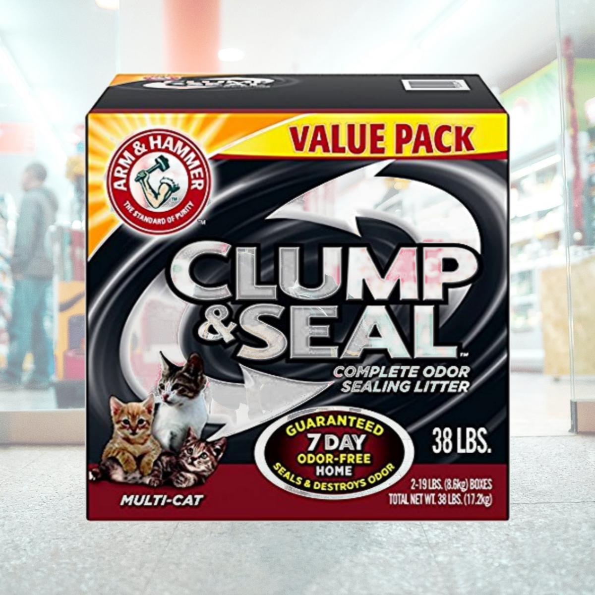 Picture of Church 718014 38 lbs Arm & Hammer Multi-Cat Clump & Seal Clumping Litter
