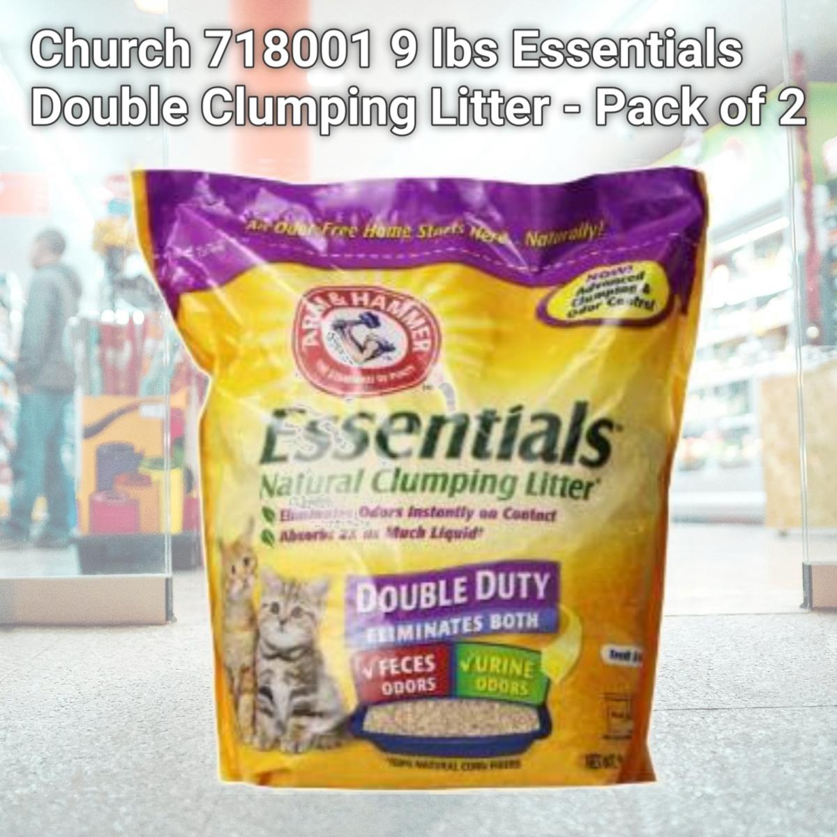 Picture of Church 718001 9 lbs Essentials Double Clumping Litter - Pack of 2