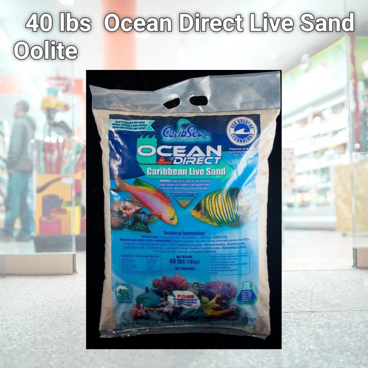 Picture of Carib Sea 084085 40 lbs Carib Sea Ocean Direct Live Sand Oolite
