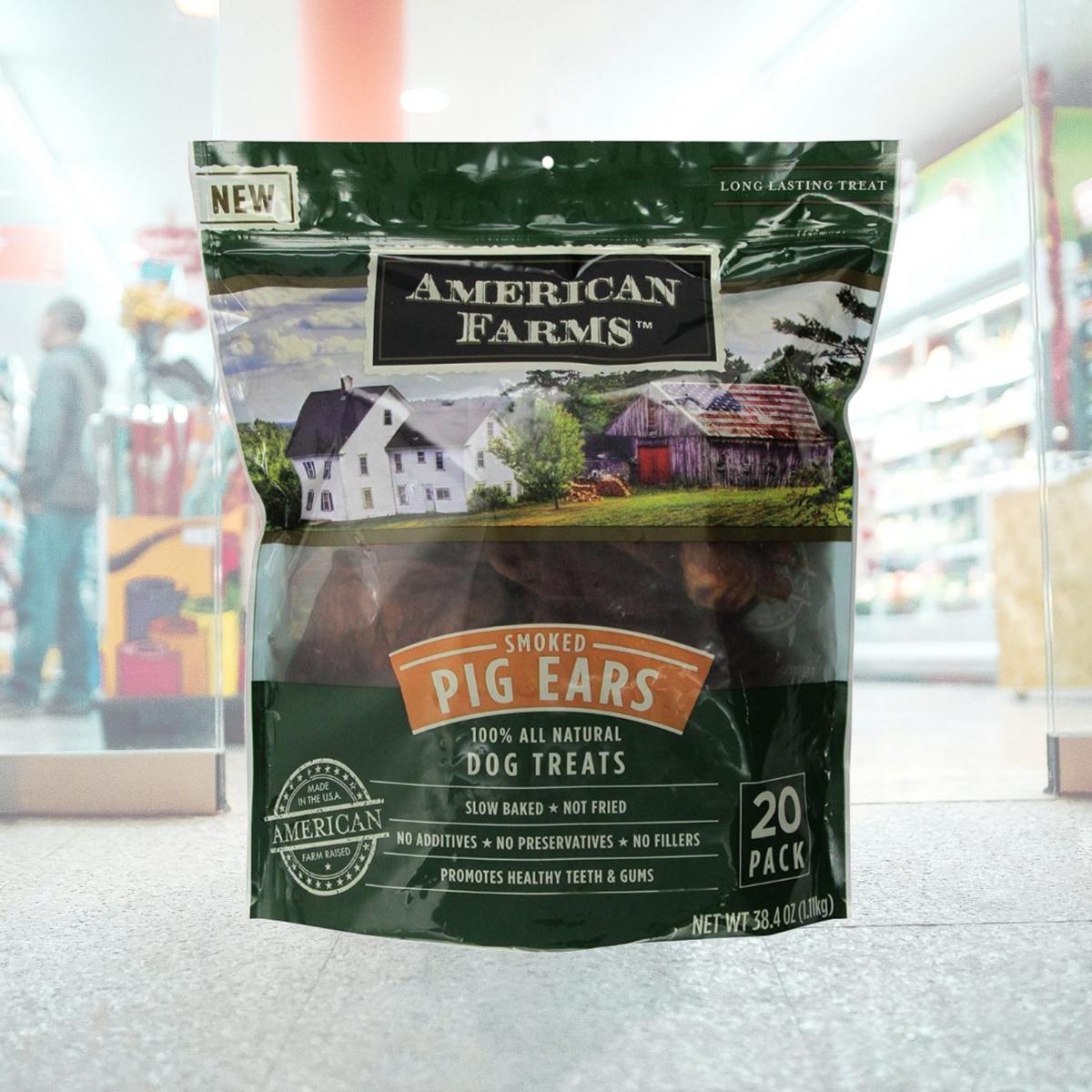 Picture of American Farms 481019 38.4 oz American Farms Smoked Pig Ears Bag