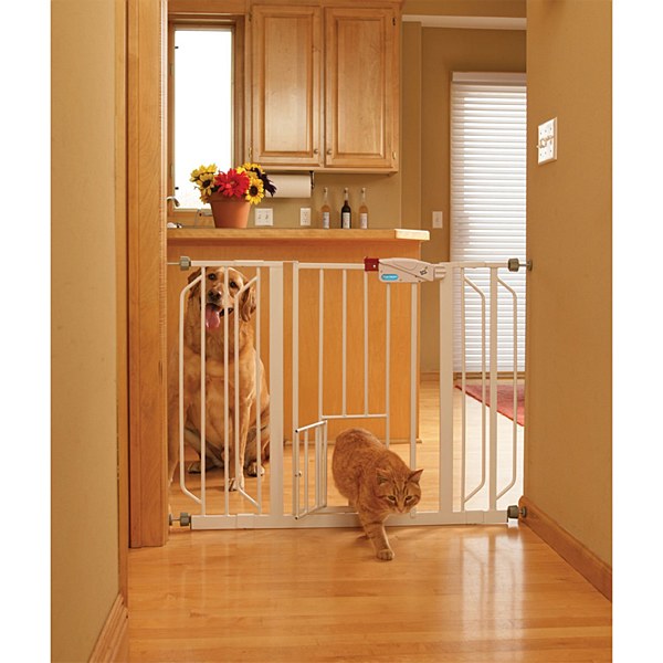 Picture of Carlson Pet Products 916000 Carlson Pet Products Extra Wide Walk Thru Gate with Pet Door
