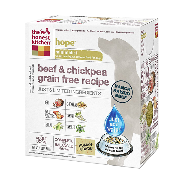 Picture of Honest Kitchen 834122 4 lbs Grain Free LID Beef & Chicken Dog Food