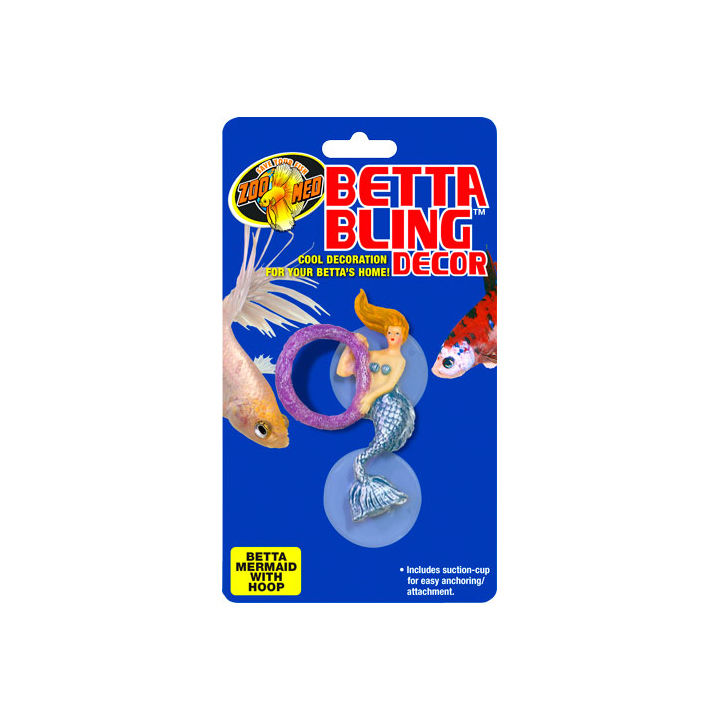 Zoo Med 976862 Med Betta Bling Mermaid with Hoop