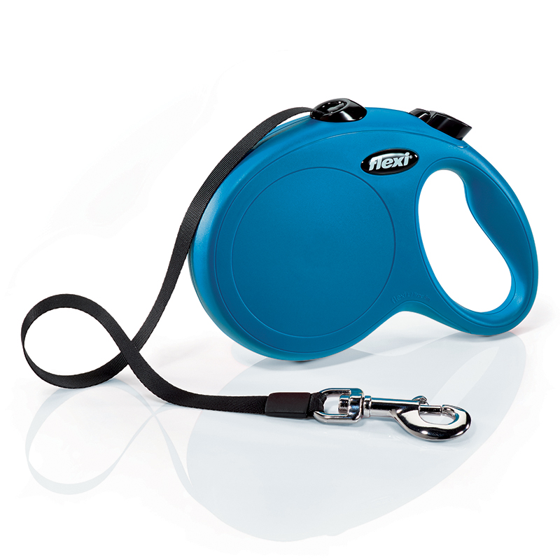 Picture of FLEXIN 403234 Classic Retractable Dog Leash in Blue&#44; 16 ft.
