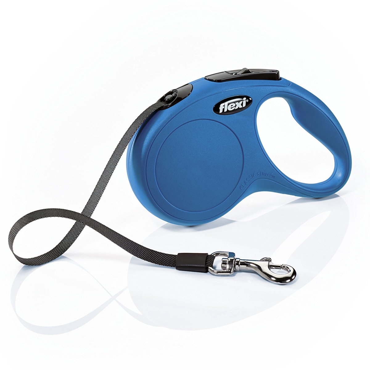 Picture of FLEXIN 403227 Classic Retractable Dog Leash in Blue&#44; 16 ft.