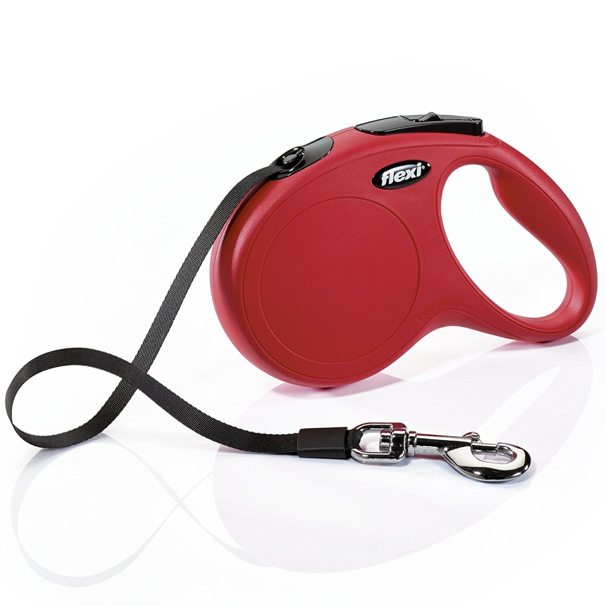 Picture of FLEXIN 403229 Classic Retractable Dog Leash in Red&#44; 16 ft.