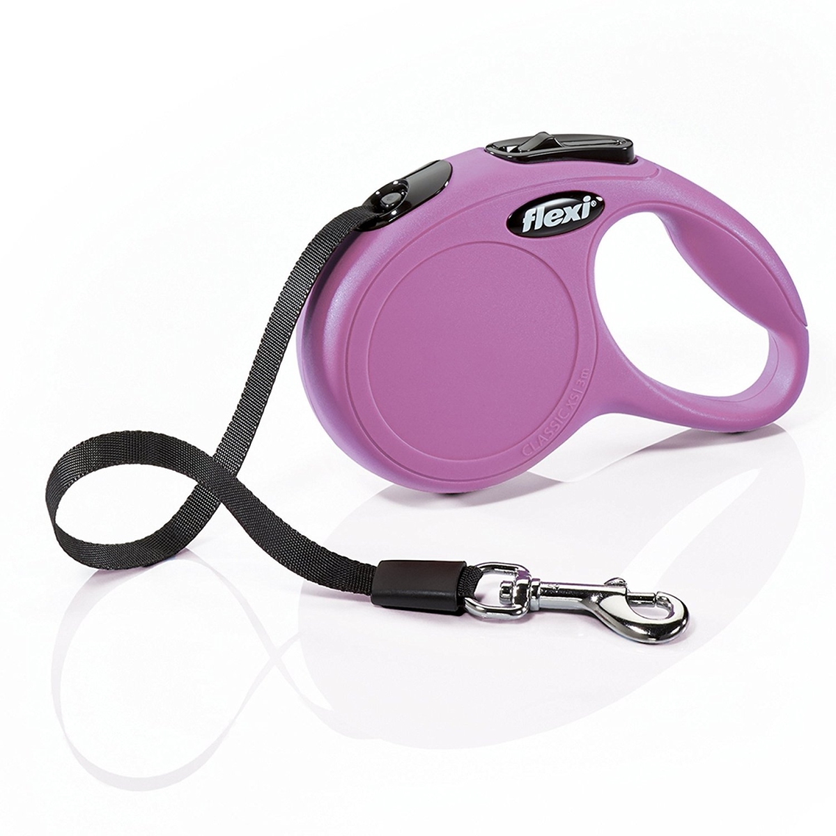 Picture of FLEXIN 403222 Classic Retractable Dog Leash in Pink&#44; 10 ft.
