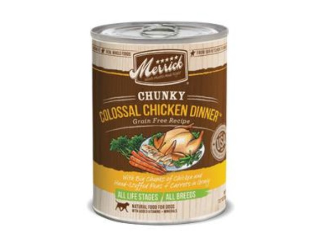 Picture of Merric 295142 Chunky Grain Free Colossal Chicken Dinner Canned Dog Food - 12 Pack &#44; 12 oz.
