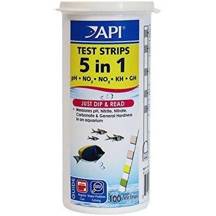 Picture of Mars Fishcare North 172358 5-in-1 Test Strips for Aquarium Freshwater & Saltwater - 100 Count