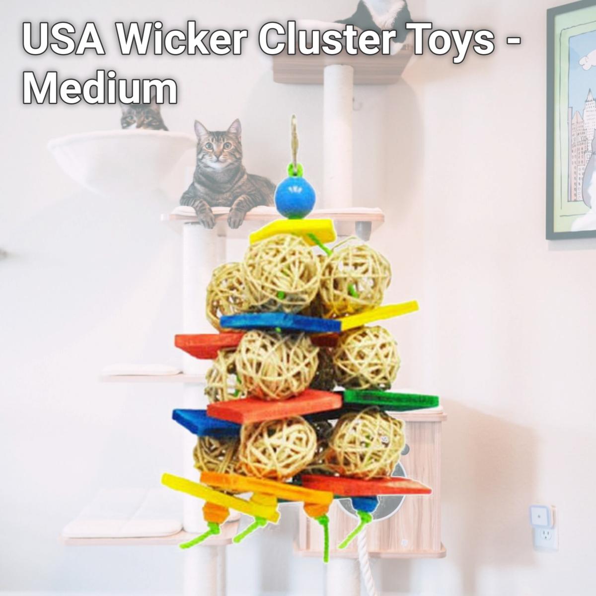 Picture of A&E Cage 644022 USA Wicker Cluster Toys - Medium