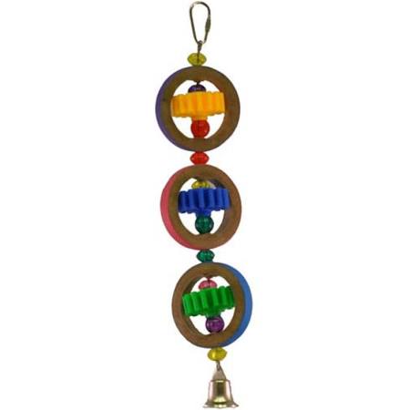 Picture of A&E Cage 644026 USA Gears Rings Bird Toy - Medium