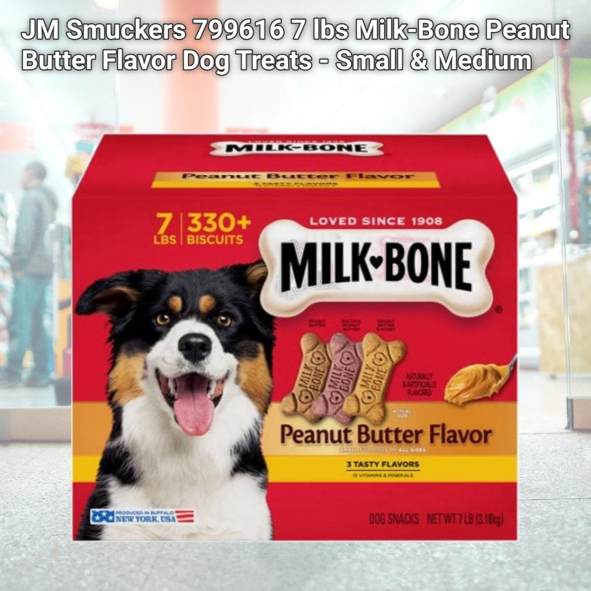 Picture of JM Smuckers 799616 7 lbs Milk-Bone Peanut Butter Flavor Dog Treats - Small & Medium