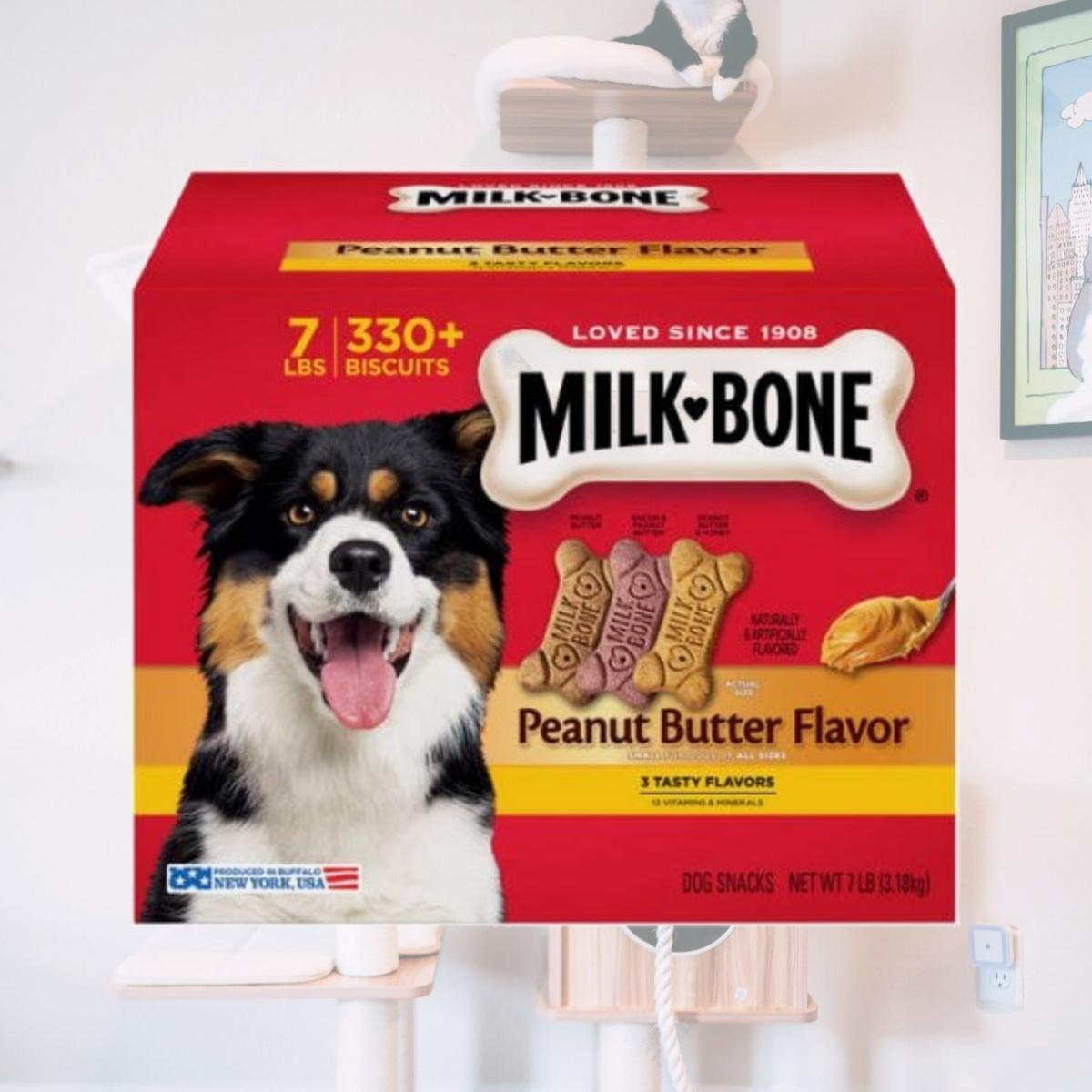 Picture of JM Smuckers 799616 7 lbs Milk-Bone Peanut Butter Flavor Dog Treats - Small & Medium