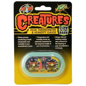 Zoo Med Laboratories 976941 Creatures Dual Thermometer & Humidity Gauge
