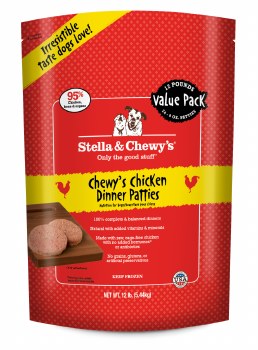 Picture of Stella & Chewys 860184 12 lbs Chicken Frozen Dinner Patties Dog Food