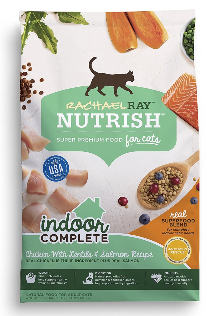 Picture of Ainsworth Pet Nutrition 790031 6 lbs Rachael Ray Nutrish Indoor Complete Dry Cat Food&#44; Chicken with Lentils & Salmon