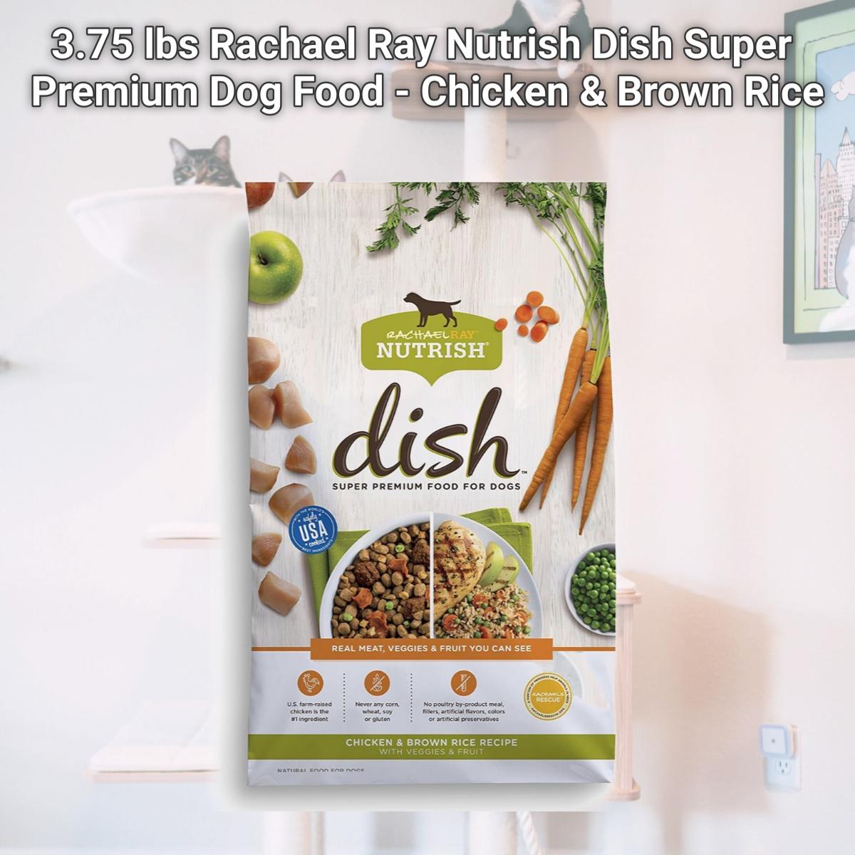 Picture of Ainsworth Pet Nutrition 790022 3.75 lbs Rachael Ray Nutrish Dish Super Premium Dog Food - Chicken & Brown Rice