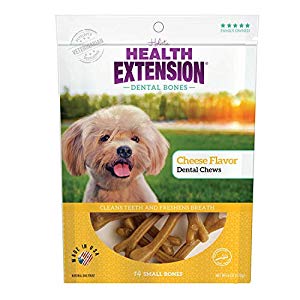 Picture of Health Extension Pet Care 587239 Cheese Flavor Dental Bones Chews - Small, Pack of 14