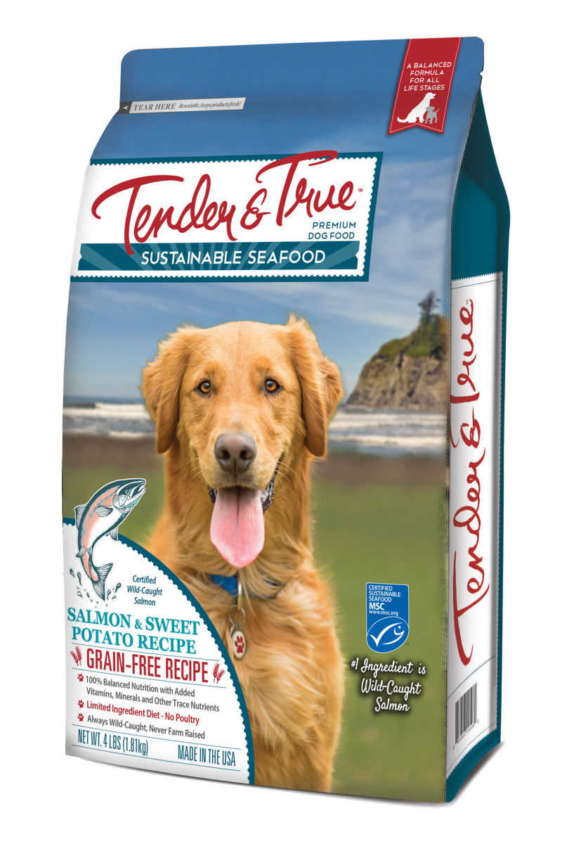 Picture of Tender & True Pet Nutrition 854059 11 lbs Salmon & Sweet Potato Recipe Premium Dog Food