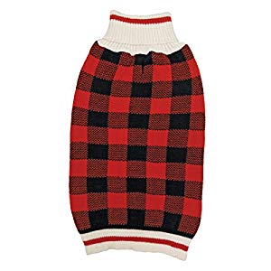 Picture of Ethical Product 077367 Plaid Sweater - Red, Medium
