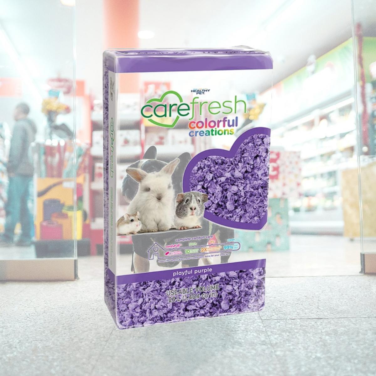 Picture of Carefresh 273018 23L Colorful Creations Purple Confetti Pet Bedding