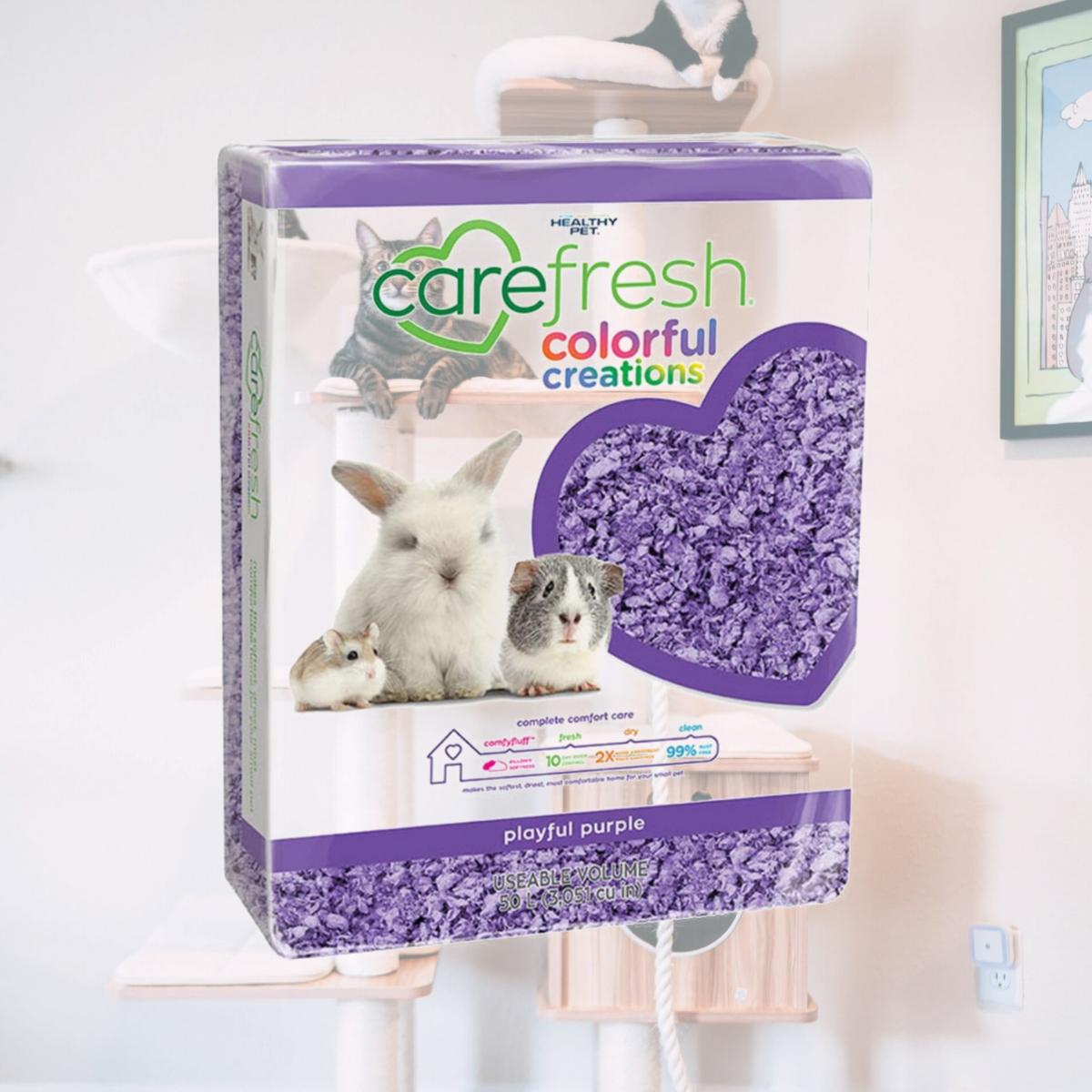 Picture of Carefresh 273019 50L Colorful Creations Purple Confetti Pet Bedding