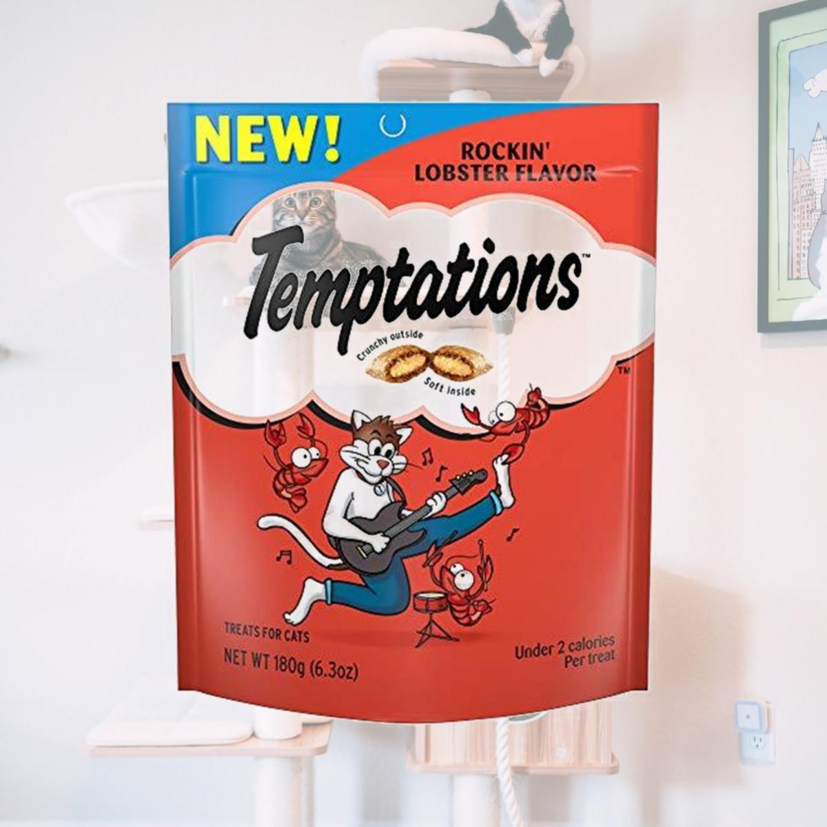 Picture of Whiskas 798709 6.3 oz Temptations Rockin Lobster Mega Cat Treats