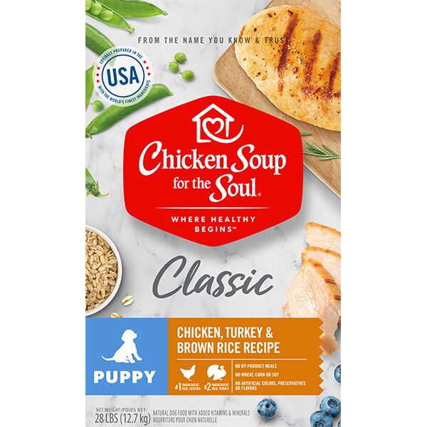 Picture of Chicken Soup 418417 No.28 Chicken Turkey & Brown Rice Recipe Adult Puppy Food