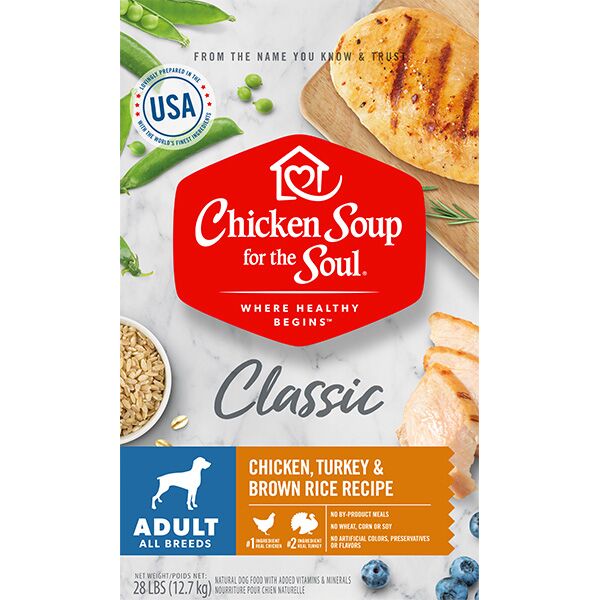 Picture of Chicken Soup 418422 No.28 Chicken Turkey & Brown Rice Recipe Adult Dog Food