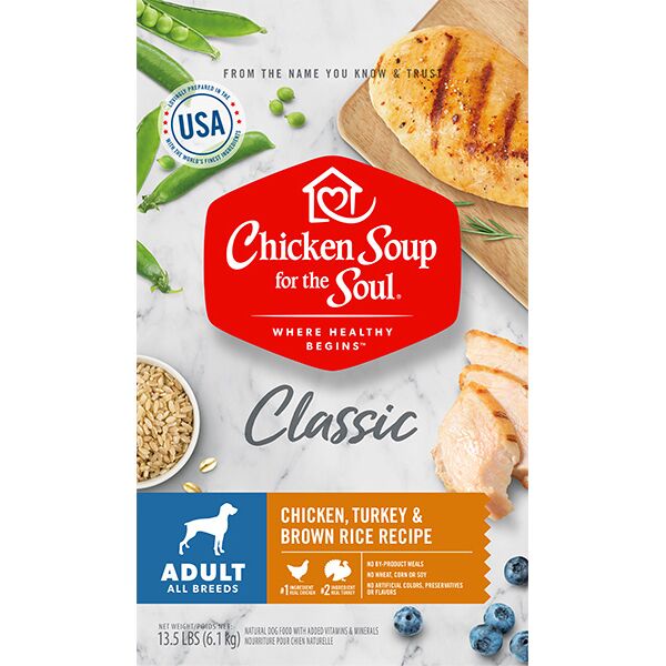 Picture of Chicken Soup 418421 No.13.5 Chicken Turkey & Brown Rice Recipe Adult Dog Food