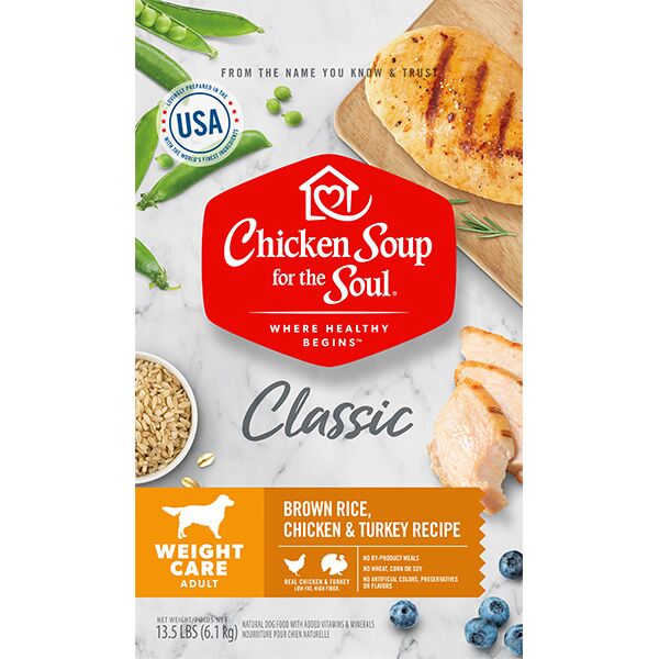 Picture of Chicken Soup 418429 No.13.5 Weight Care Brown Rice Chicken & Turkey Recipe Dog Food