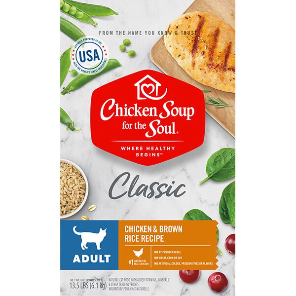 Picture of Chicken Soup 418434 13.5 oz Adult Chicken & Brown Rice Recipe Cat Food
