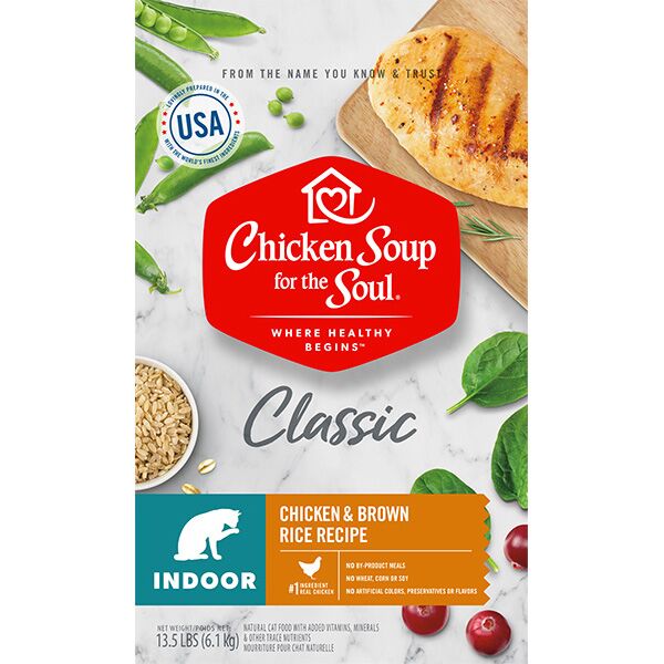 Picture of Chicken Soup 418441 No.13.5 Indoor Chicken & Brown Rice Recipe Cat Food