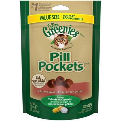 Picture of Greenies 428206 3 oz Pill Pockets Salmon Flavor Cat Food