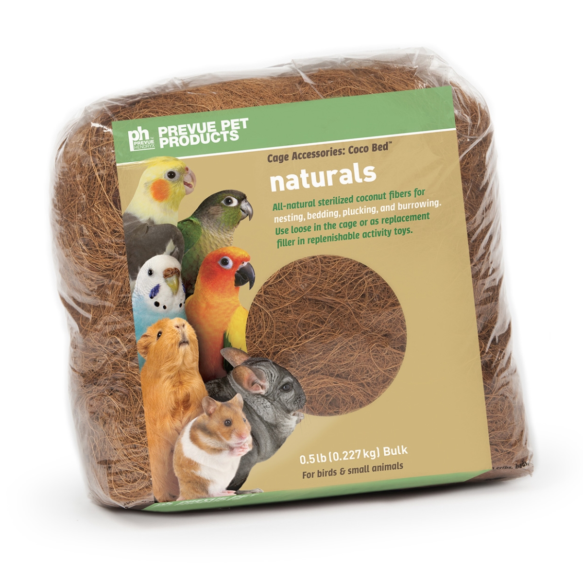 Picture of Prevue Pet Products 480419 Coco Bed Fiber Nature Bird Toy - Brown