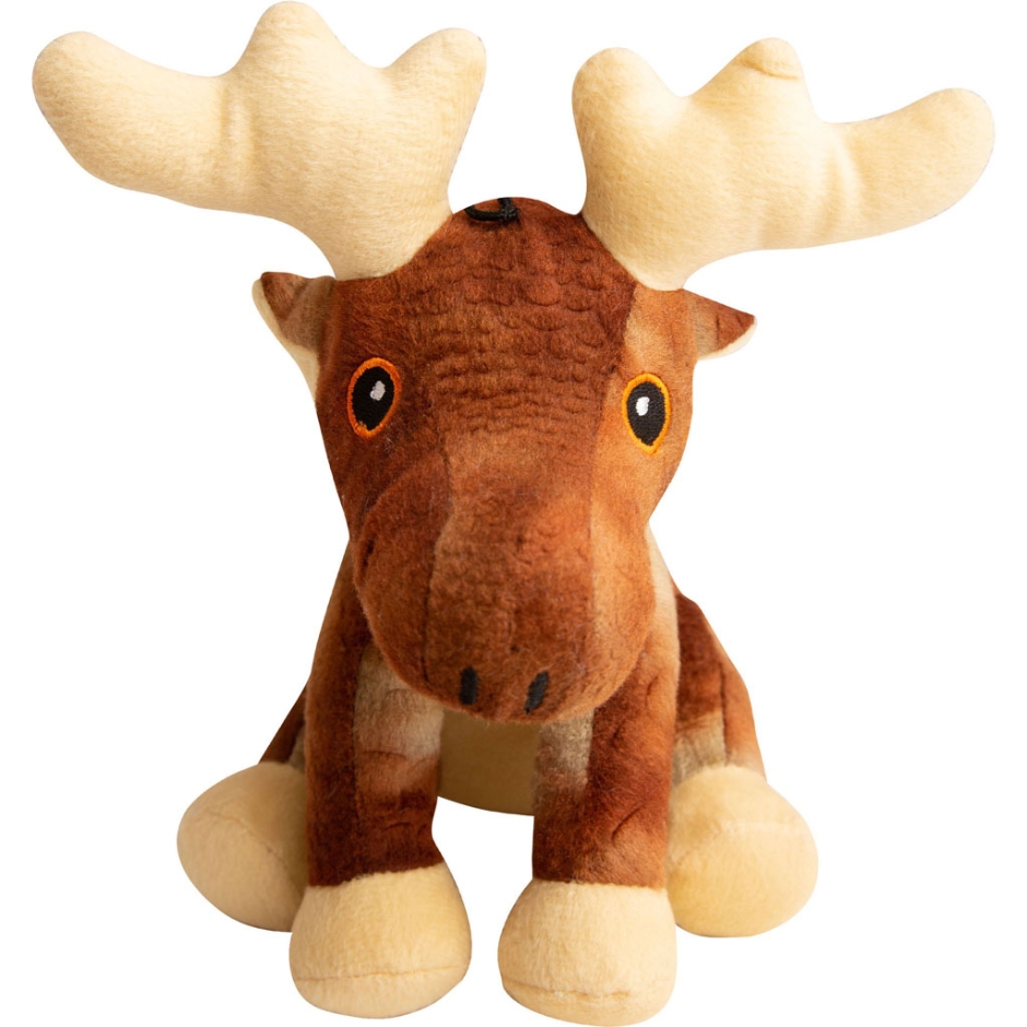 Picture of SnugArooz 712038 6 in. Marty Moose Dog Toy, Brown
