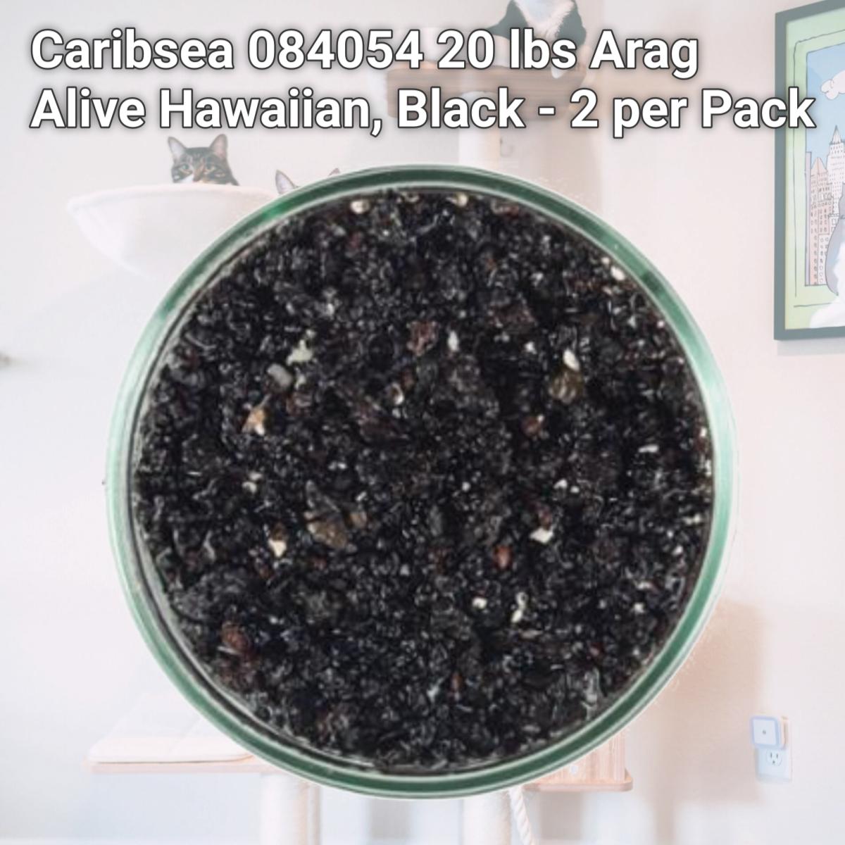 Picture of Caribsea 084054 20 lbs Arag Alive Hawaiian, Black - 2 per Pack