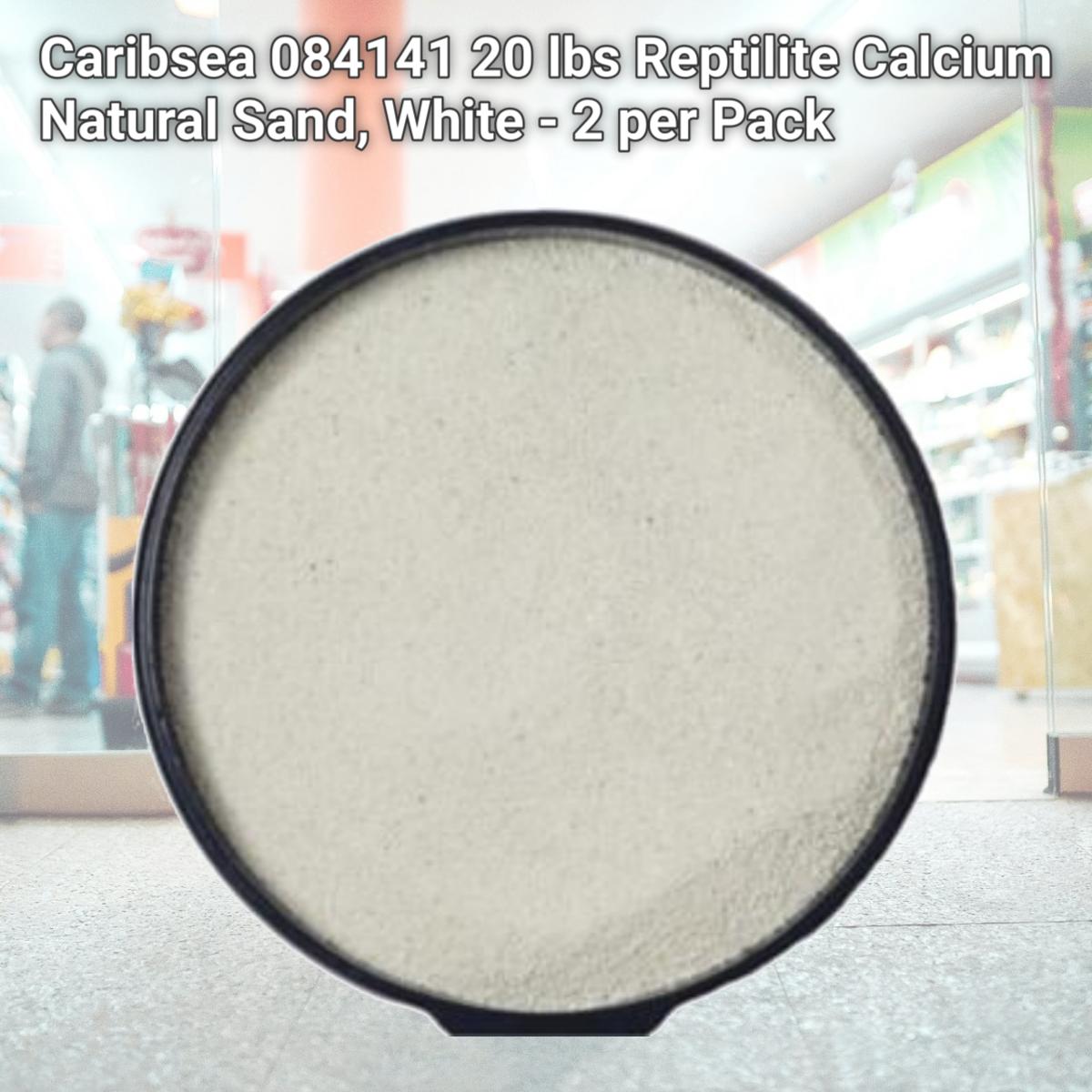 Picture of Caribsea 084141 20 lbs Reptilite Calcium Natural Sand, White - 2 per Pack