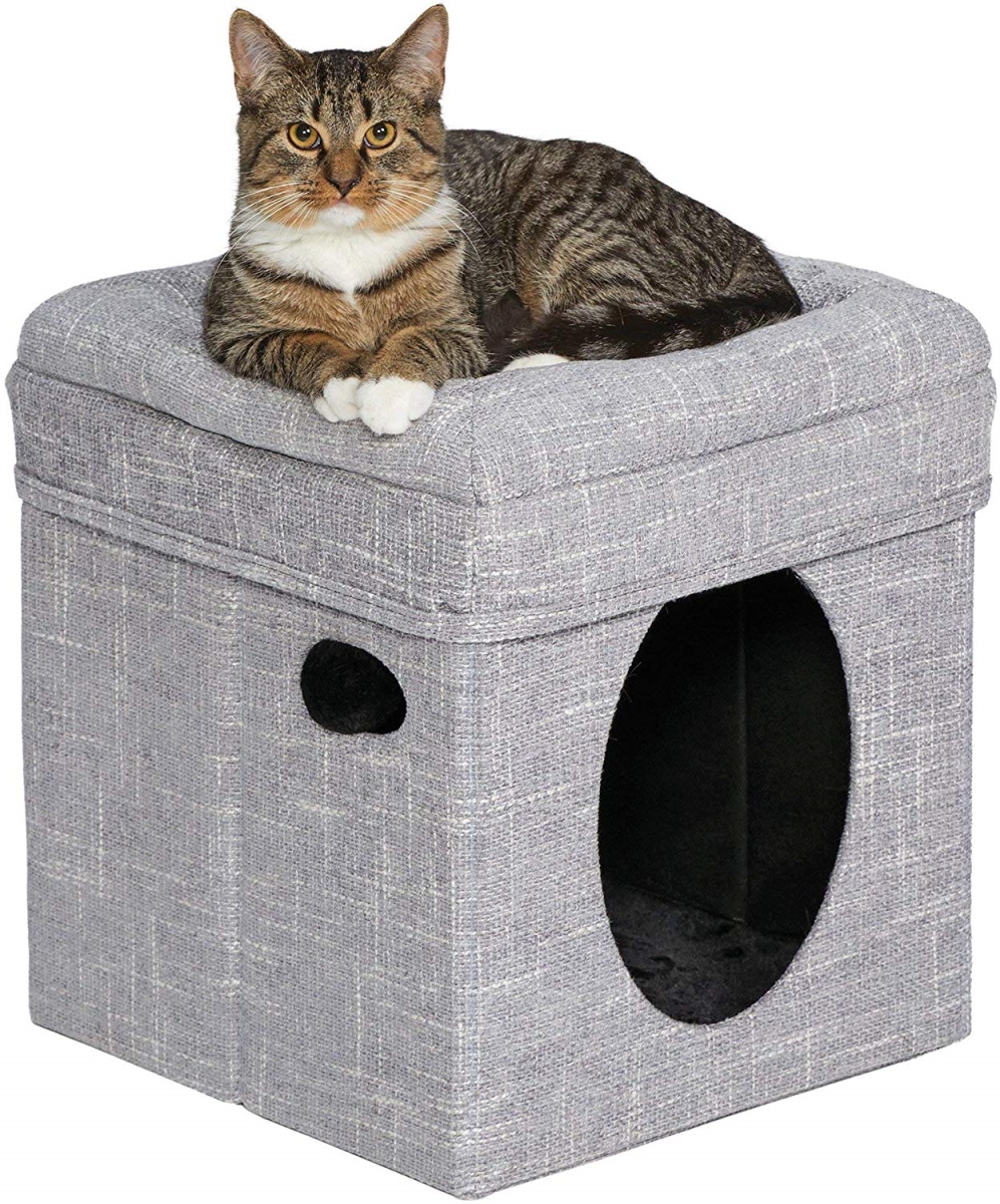 Picture of Midwest 277488 Midwest Curious Cube Silver Mesh for Cat
