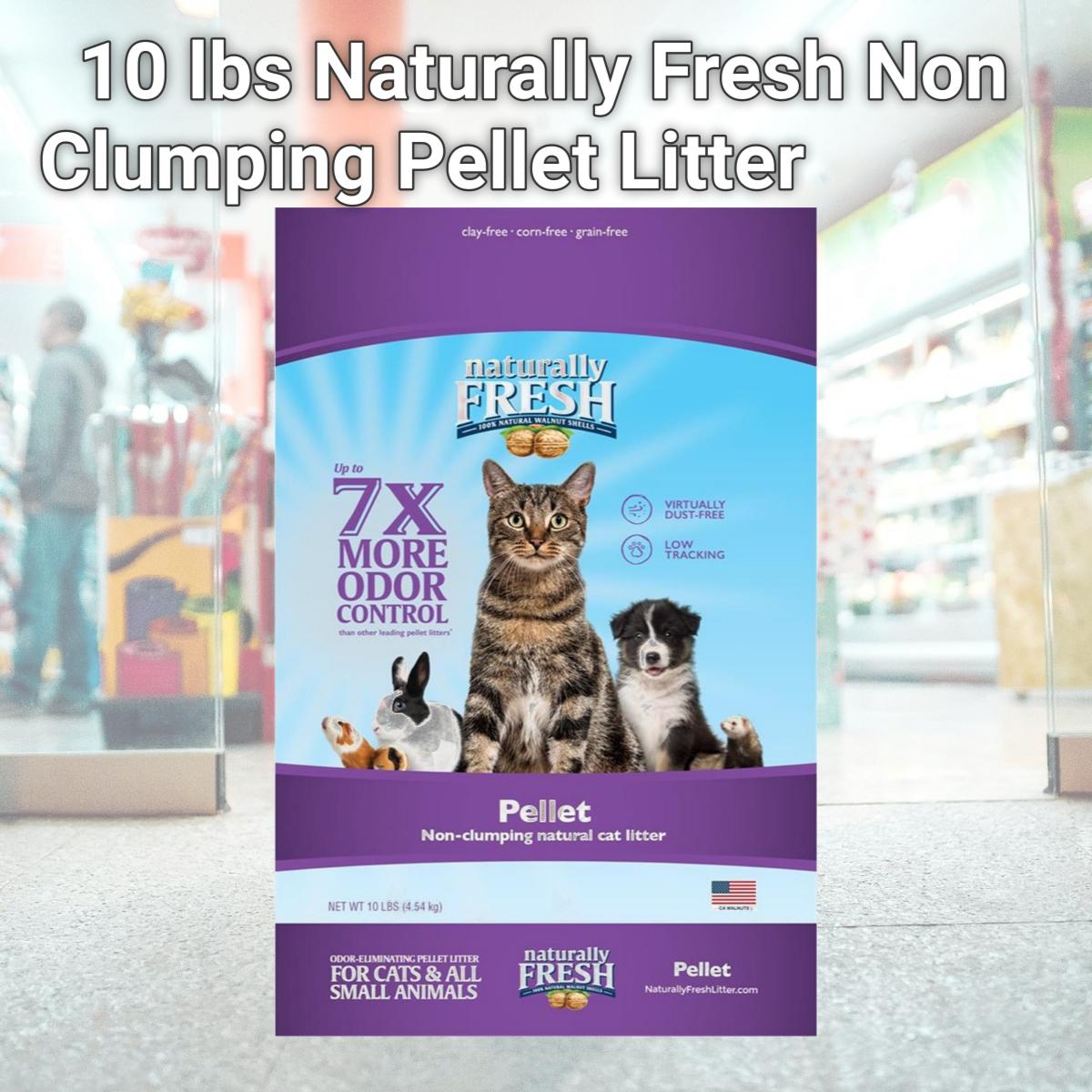 Picture of Eco Shell 596953 10 lbs Naturally Fresh Non Clumping Pellet Litter