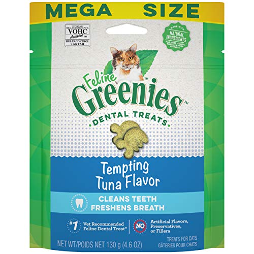 Picture of Greenies 428254 4.6 oz Greenies Feline Adult Dental Cat Treats, Tempting Tuna Flavor