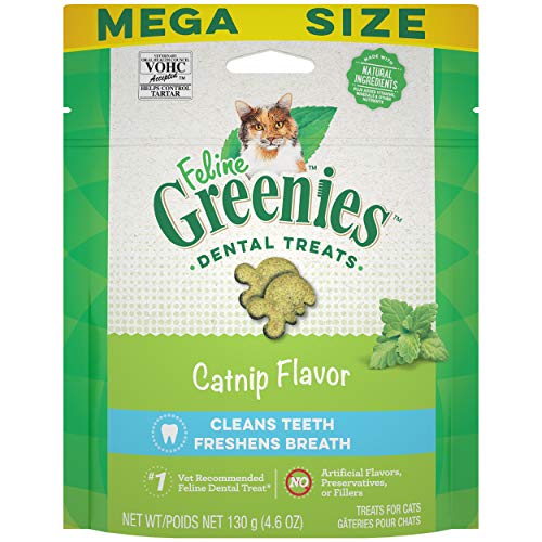 Picture of Greenies 428253 4.6 oz Feline Adult Dental Cat Treats, Catnip Flavor