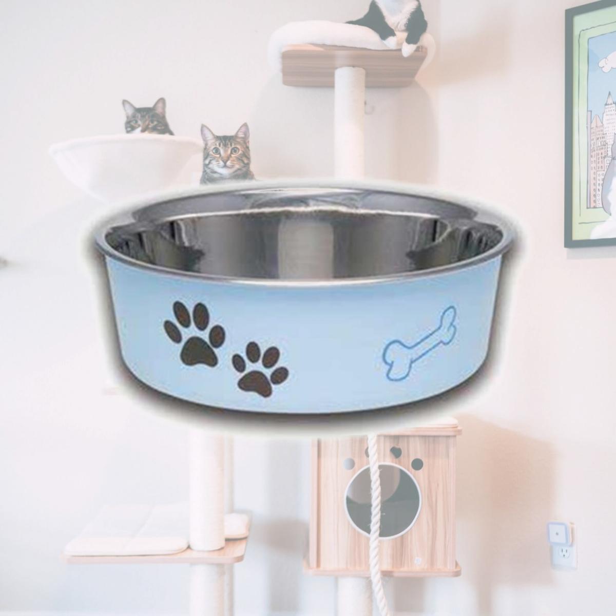 Picture of Loving Pets 430856 Bella Bowl Murano BlueSm