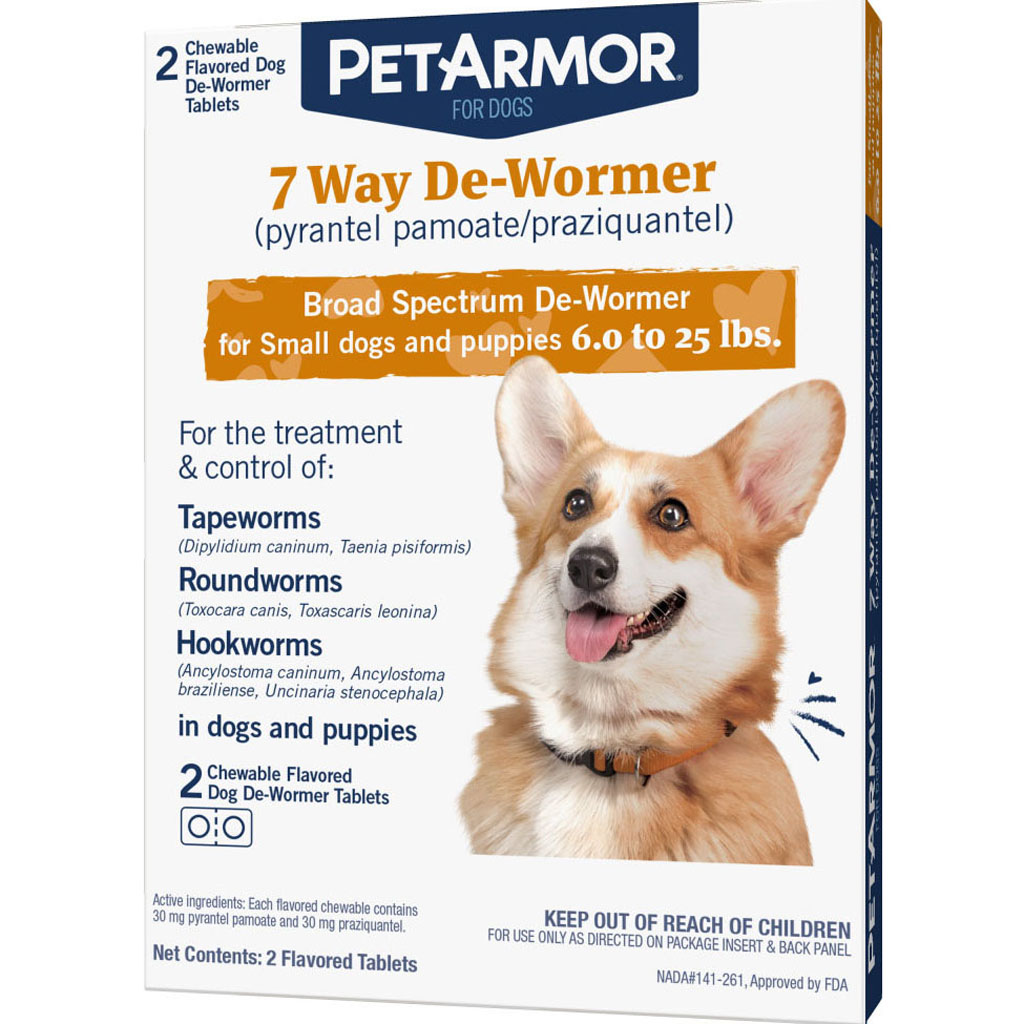 Picture of Sergeants Pet Care Products 183119 PetArmor 7 Way De-Wormer Dog, Small - 2 Count