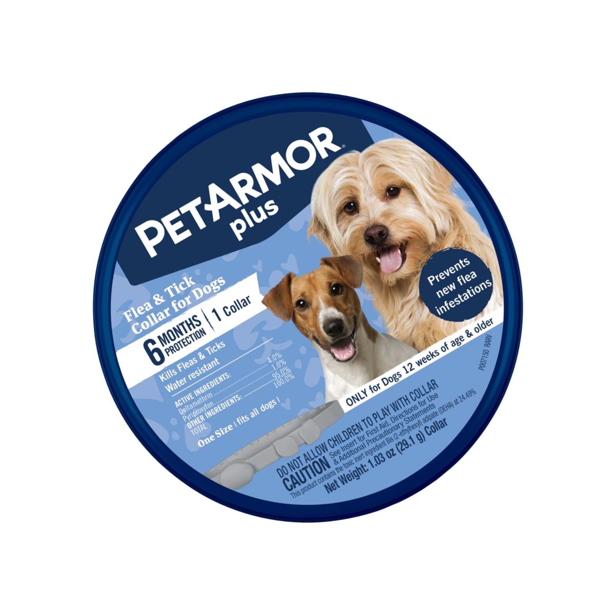 Picture of Sergeants Pet Care Products 183117 PetArmor Plus Flea & Tick Collar for 1 Size Dogs