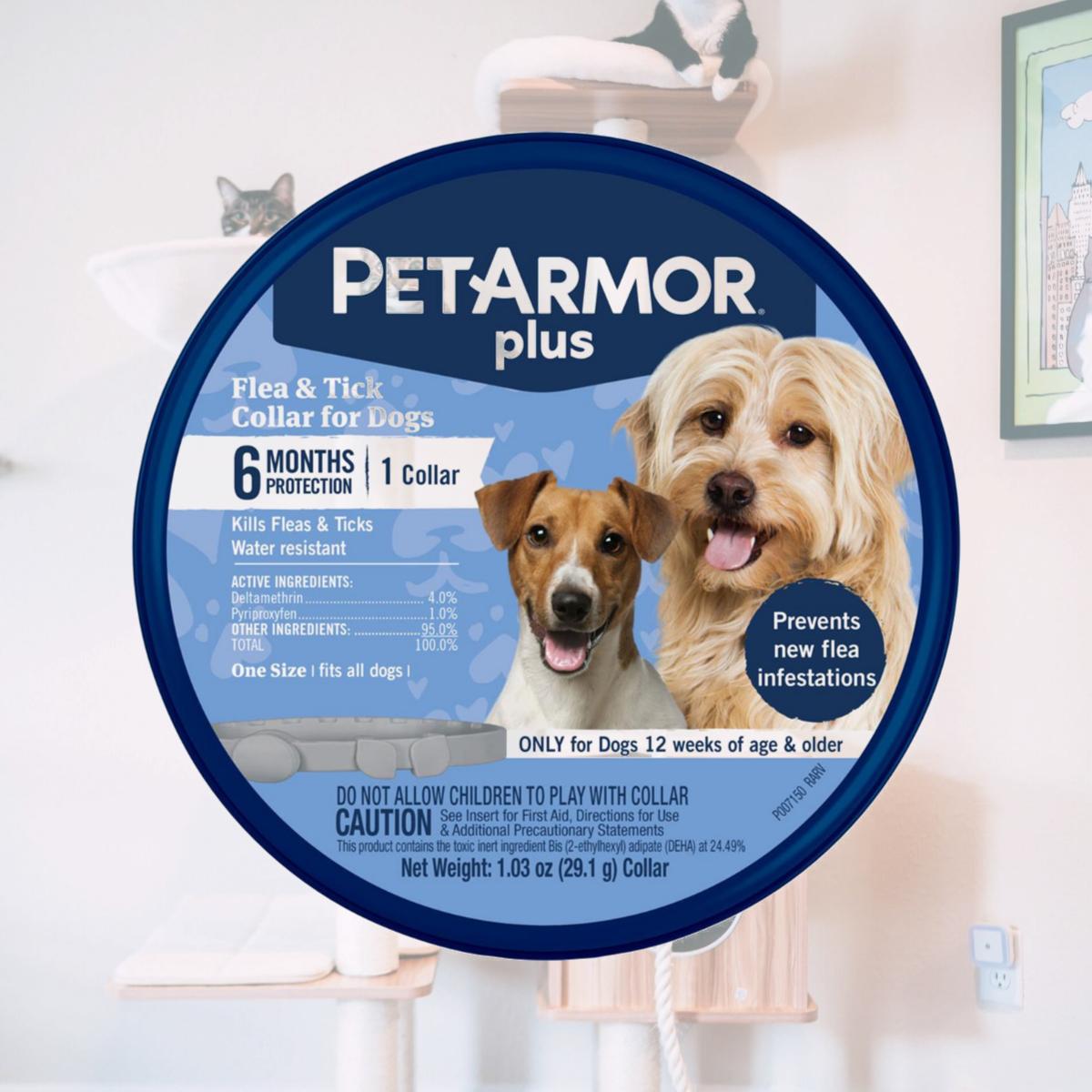 Picture of Sergeants Pet Care Products 183117 PetArmor Plus Flea & Tick Collar for 1 Size Dogs