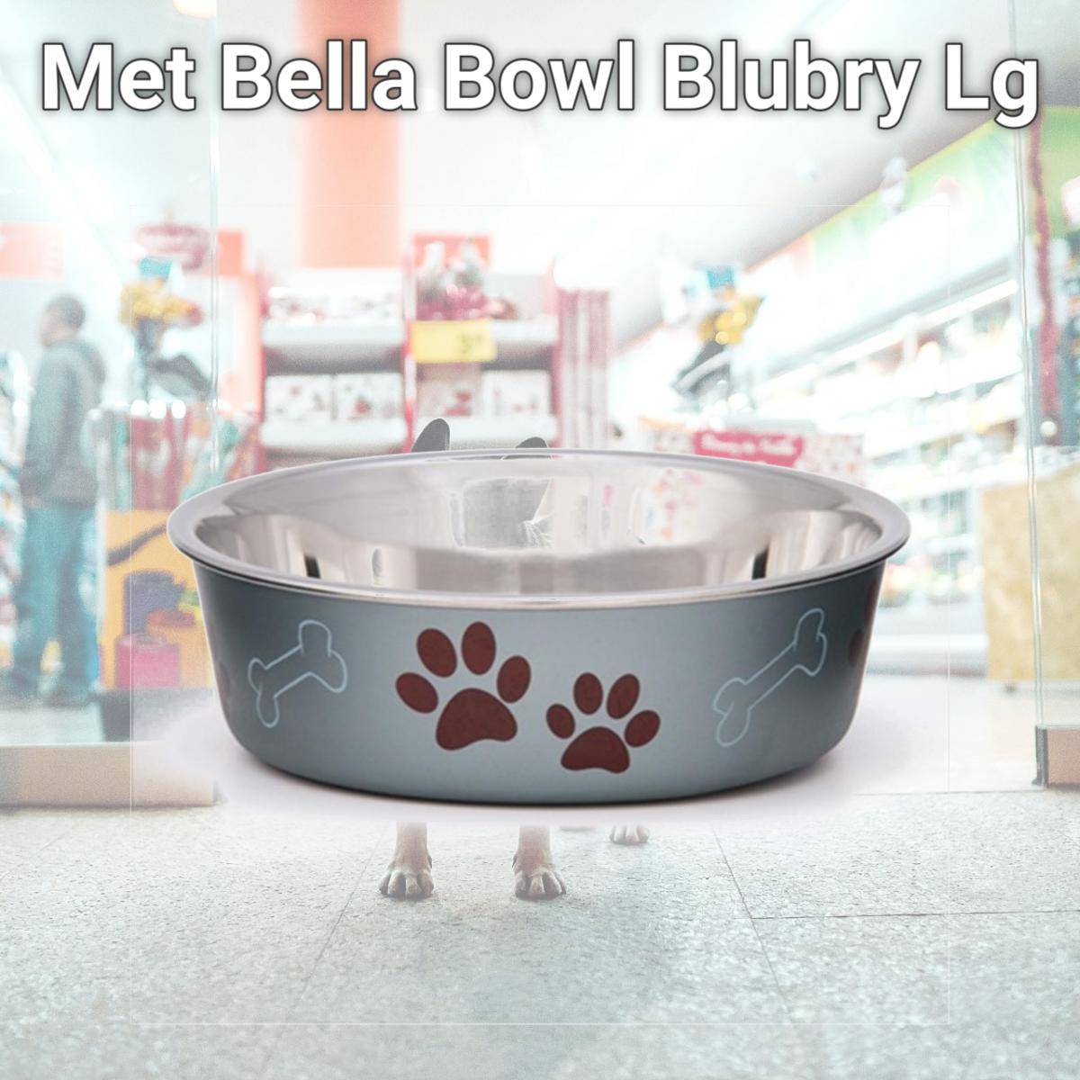 Picture of Loving Pets 430884 Met Bella Bowl Blubry Lg