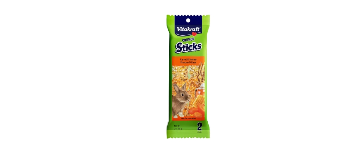 Picture of Vitakraft Sun Seed 512034 3 oz Carrot & Honey Flavor Crunch Sticks for Rabbits