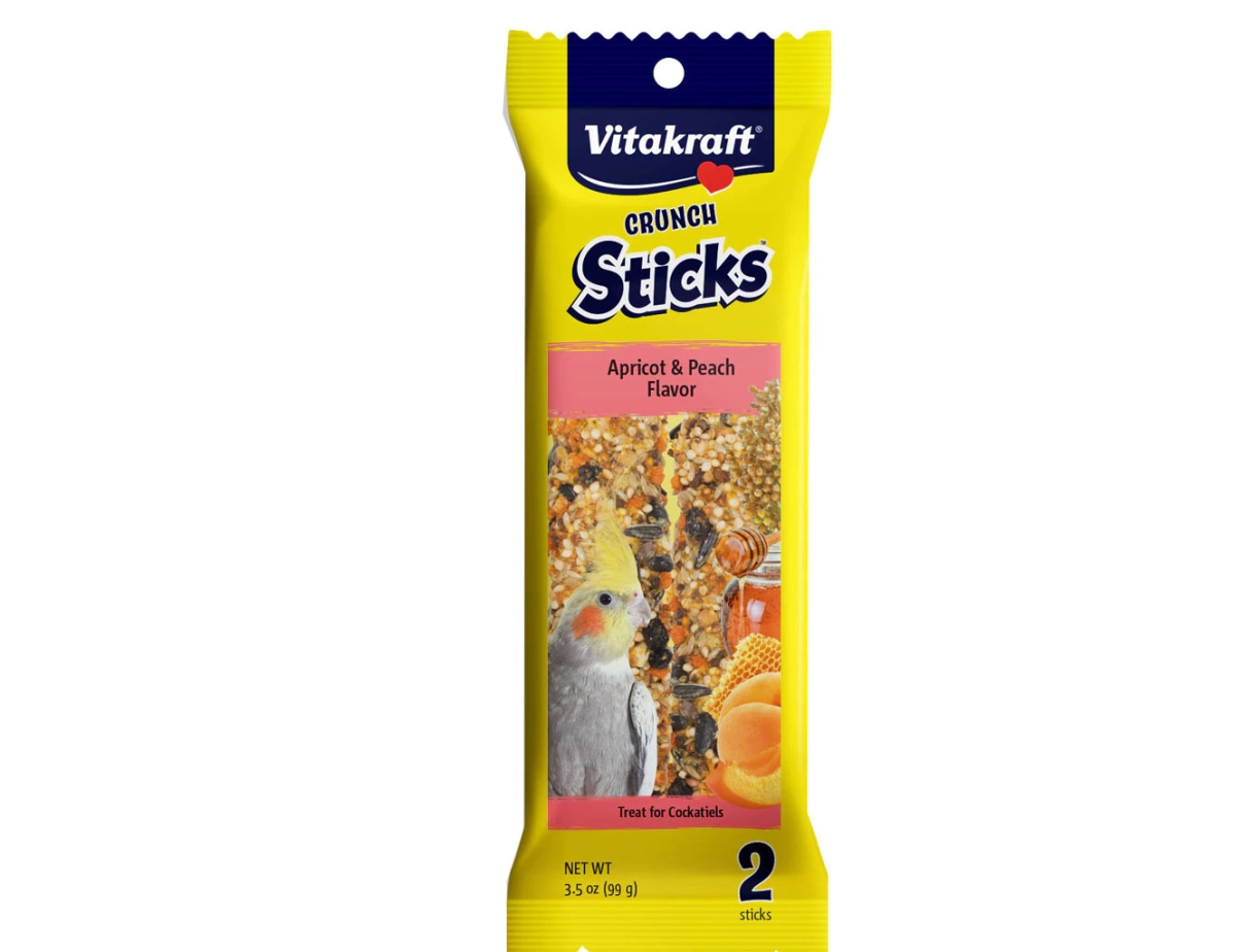 Picture of Vitakraft Sun Seed 512032 3.5 oz Apricot & Peach Crunch Sticks for Cockatiles