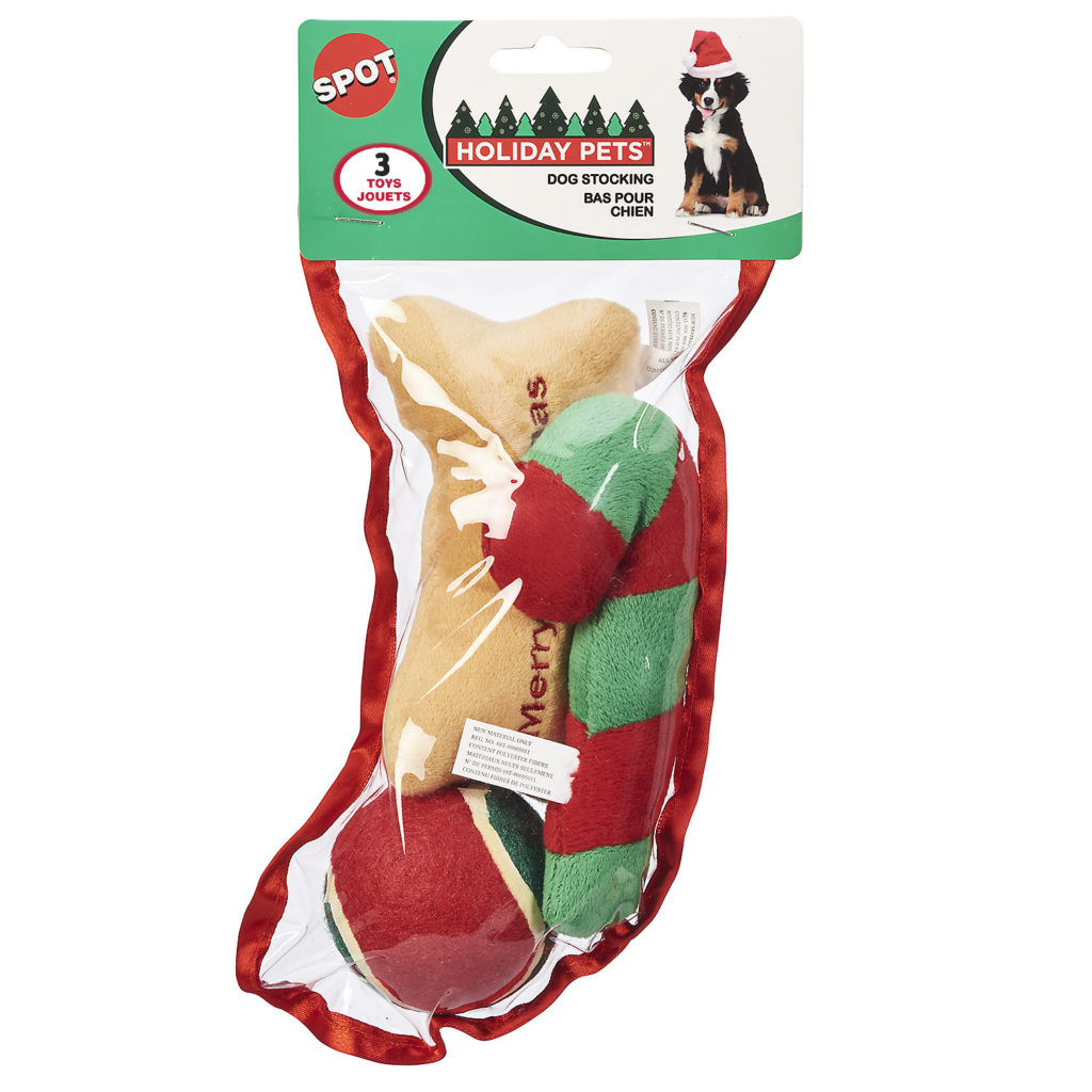 Picture of Ethical Products 077404 Holiday Dog Stocking - Small - 3 Piece